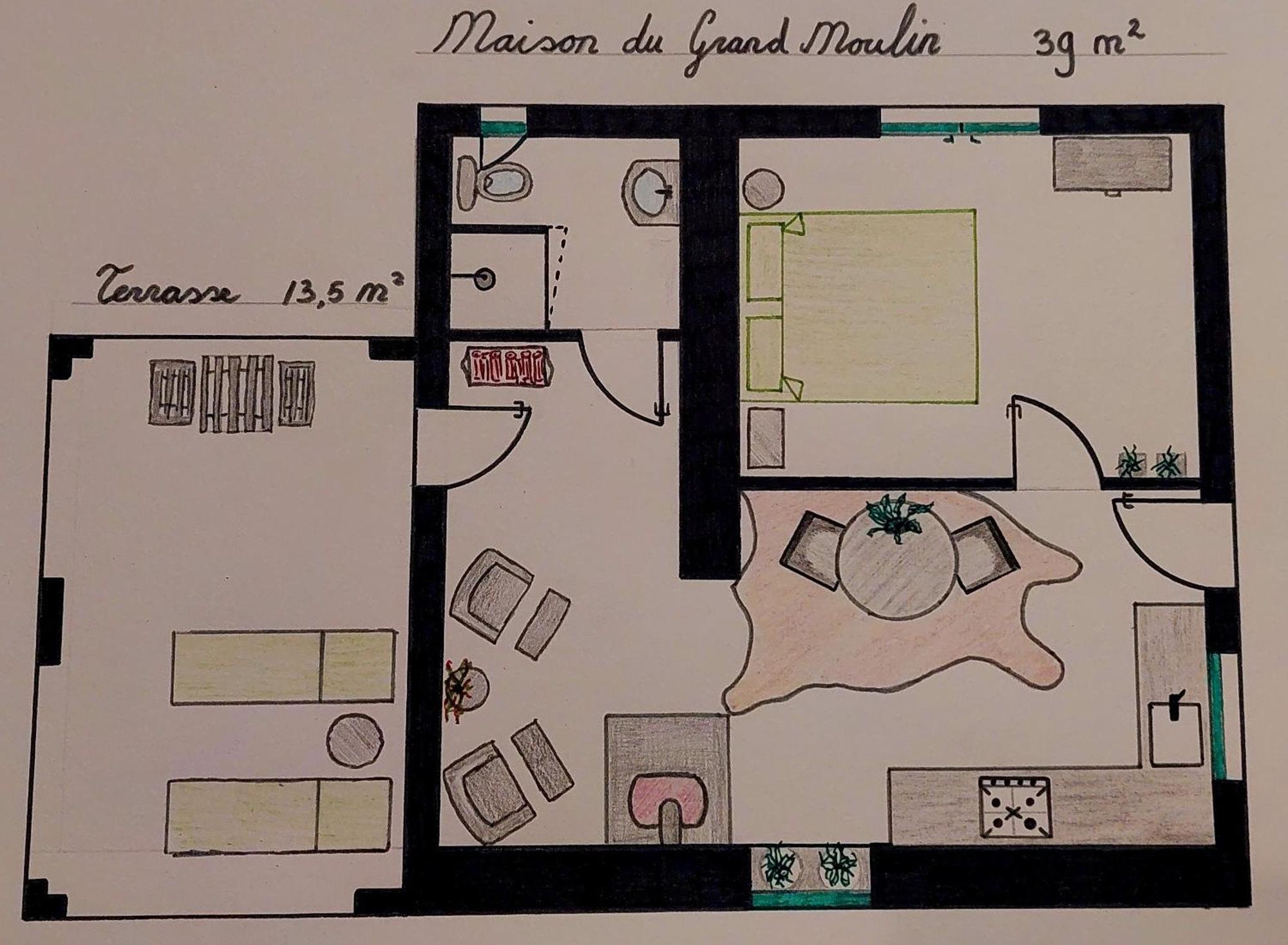 Maison Du Grand Moulin Saint-Aubin-en-Charollais Extérieur photo